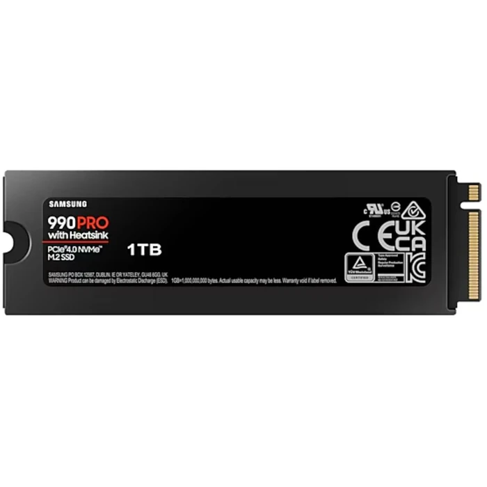 Samsung 990 PRO with Heatsink PCIe 4.0 NVMe Internal SSD - Black (1TB) by Samsung - Image 2