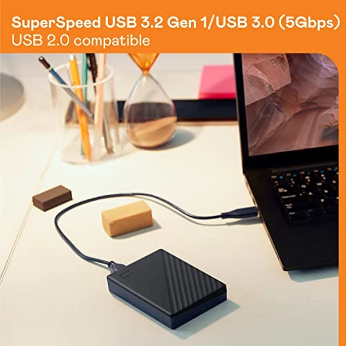 WD 4TB My Passport Portable External Hard Drive HDD, USB 3.0, USB 2.0 Compatible, Black - WDBPKJ0040BBK-WESN by WD - Image 6