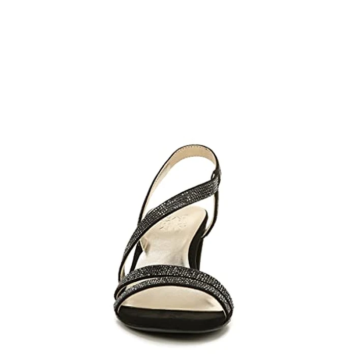 Naturalizer Women Vanessa2 Rhinestone Embellished Strappy Heeled Sandal, Black, 10.5 by Naturalizer - Image 4