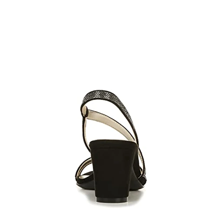 Naturalizer Women Vanessa2 Rhinestone Embellished Strappy Heeled Sandal, Black, 10.5 by Naturalizer - Image 6