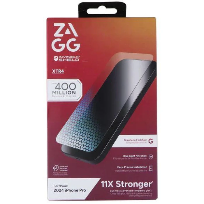 ZAGG Invisible Shield Glass XTR4 Screen Protector for iPhone 16 Pro - Clear by ZAGG - Refurbished - Brand New condition