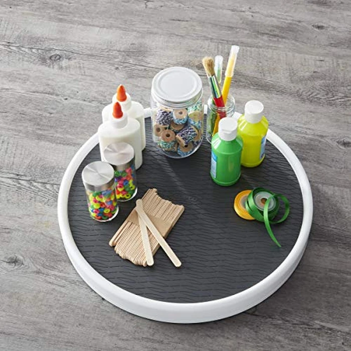 Copco Pro Non-Skid Pantry Cabinet Lazy Susan Turntable, 15-Inch, Charcoal by Copco - Image 3