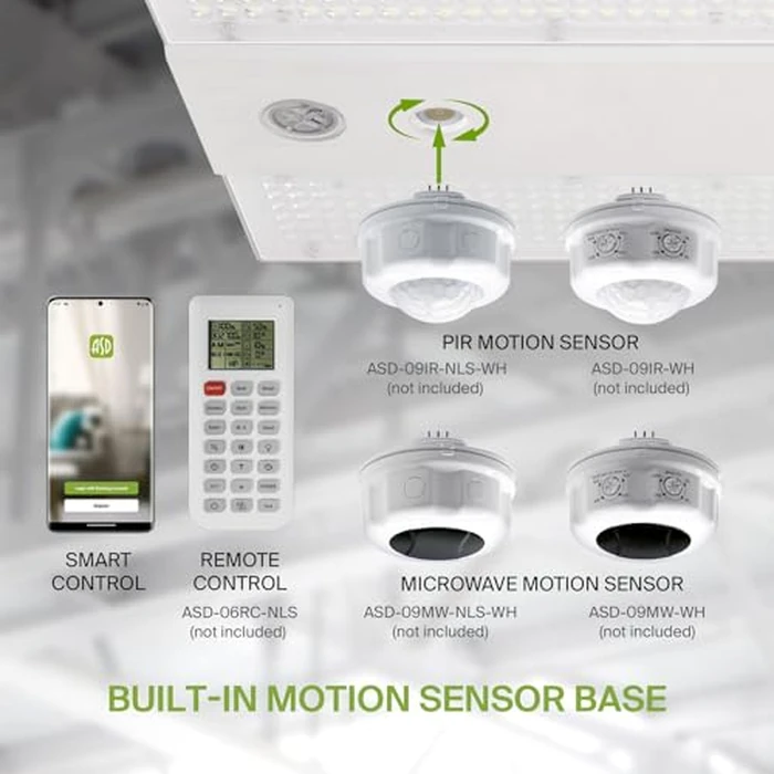 ASD LED Linear High Bay Light with Q-Base Power Adjustable 100/130/160W 120-277V CCT Selectable 3500/4000/5000K IK10 Dimmable UL DLC Premium, Commercial Bay Lighting for Warehouse Shop by ASD - Image 5