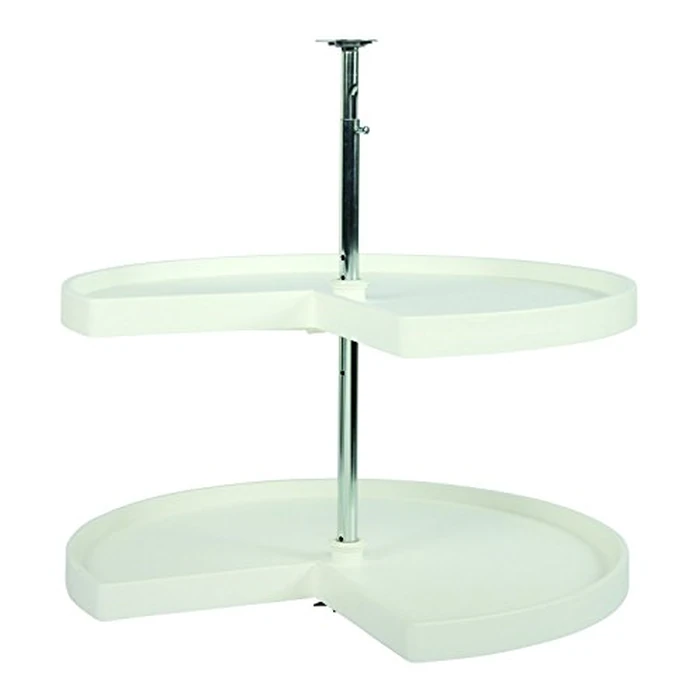 Knape & Vogt PKN28ST-W Kidney Shaped Polymer Lazy Susan, 31.5 by 28 by 28-Inch by Knape & Vogt - Used - Acceptable condition - CA$72.57