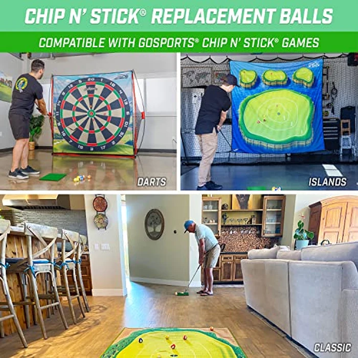 GoSports Chip N' Stick Replacement Sticky Golf Balls with Tote Bag - 16 Pack by GoSports - Image 2