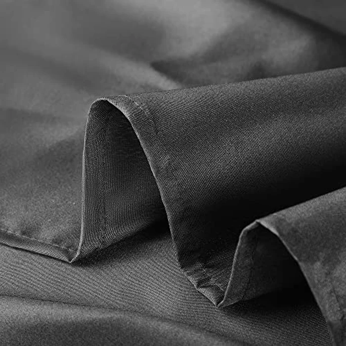 Mysky Home Table Cloth 90x156 Inch Black Tablecloth for 8 Foot Table Washable Polyester Rectangle Tablecloth for Buffet Table, Parties, Holiday Dinner, Wedding by MYSKY HOME - Image 4