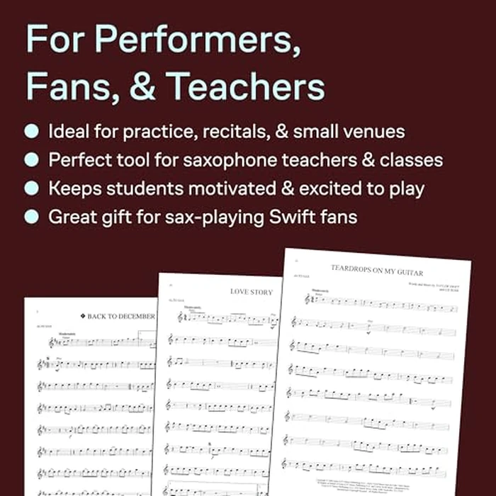 Taylor Swift: Alto Saxophone - 2nd Edition | Hal Leonard Instrumental Play-Along with Online Audio Access | 15 Alto Sax Songs for Practice and Performance | Pop Country Music Book by Hal Leonard - Image 4