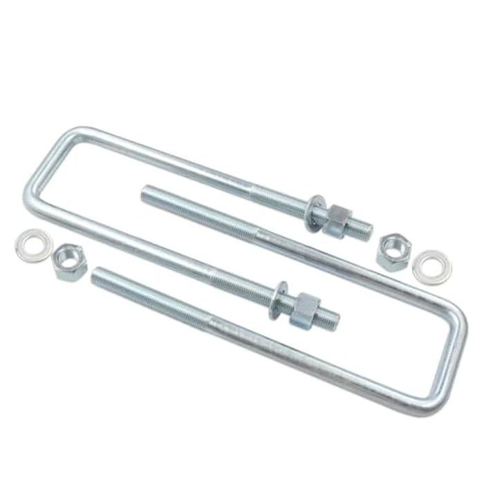 Qzojcoi Reinforced 2.5" Wide 8.75" Long Leaf Springs 4PCS Square U-Bolts with Hardware - Compatible with 1988-2019 Chevy Silverado & GMC Sierra 1500 by Qzojcoi - Image 2