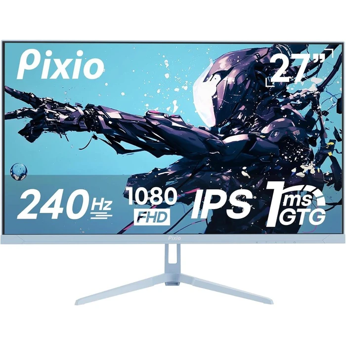 Pixio PX279 Wave Gaming Monitor 27" - Blue - 27 Inch by Pixio - Refurbished - Excellent condition - US$176.48