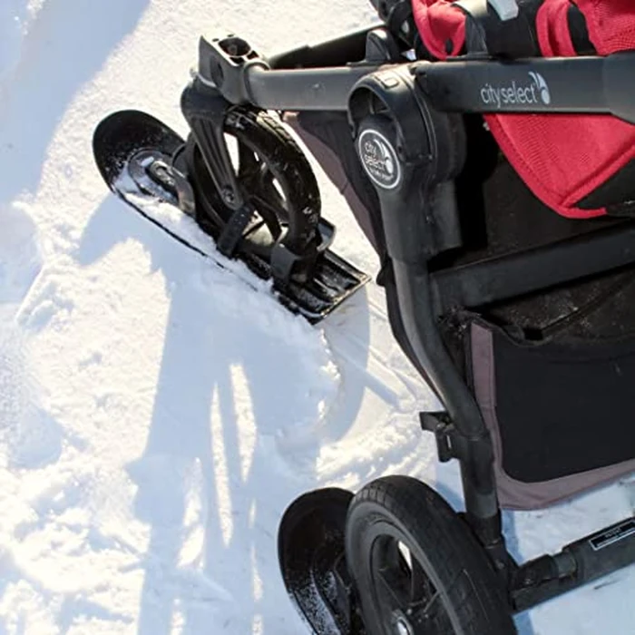 PremierSki Skis for Strollers - Fits Wheels 4" to 16" (3 skis) by MakeMyBellyFit - Image 9