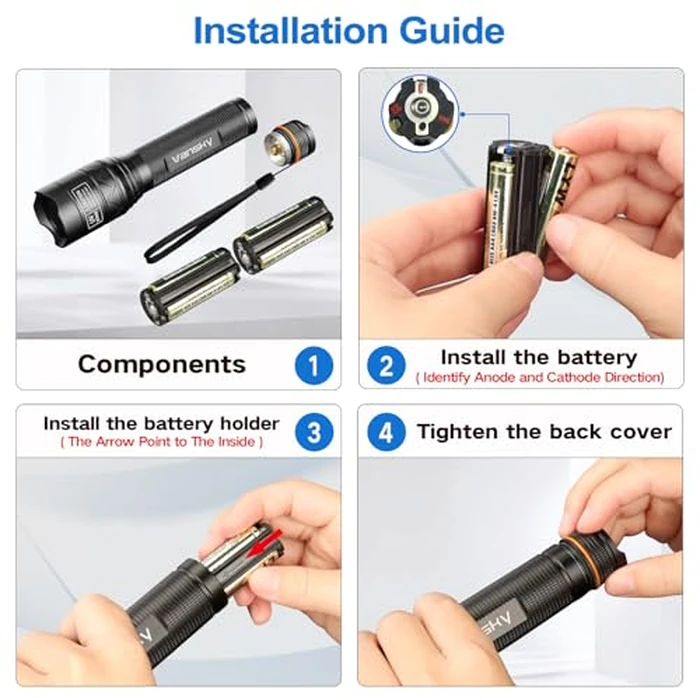 Vansky X7 Pro 365nm UV Light Blacklight Flashlights: LED Black Light Flashlite Professional Ultraviolet Flashlight Pet Urine Detector for Dog Cat, Resin Curing and Rock Hunting(Batteries are Included) by Vansky - Image 6