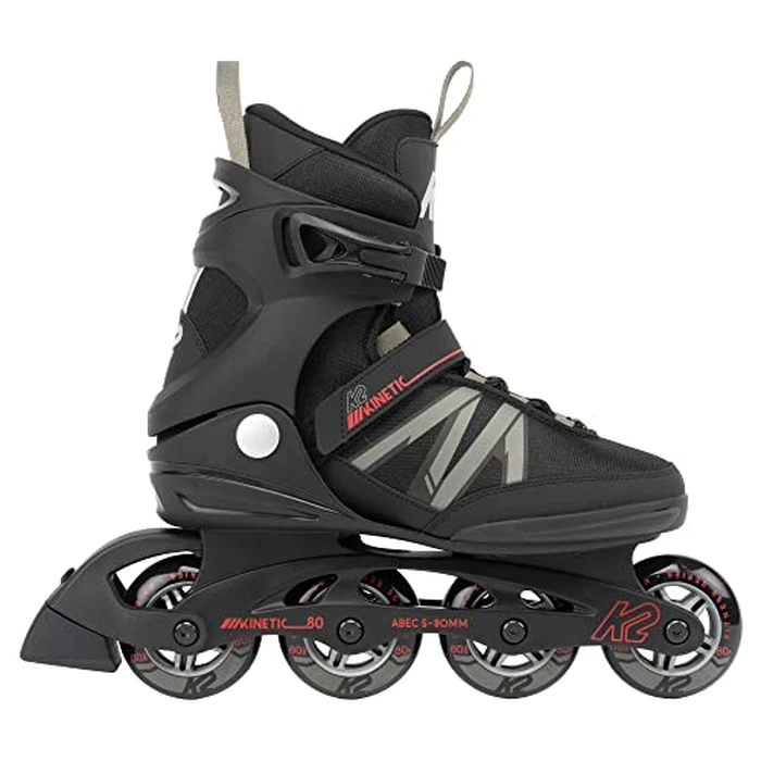 K2 Kinetic 80 Men's Inline Skates - Black/Gray, 9.0 by K2 - Image 2