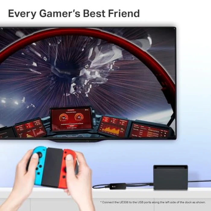 TP-Link USB to Ethernet Adapter (UE306), Supports Nintendo Switch, 1Gbps Gigabit RJ45 to USB 3.0 Network Adapter, Foldable & Portable Design, Plug and Play, Compatible with Windows, macOS, and Linux by TP-Link - Image 3