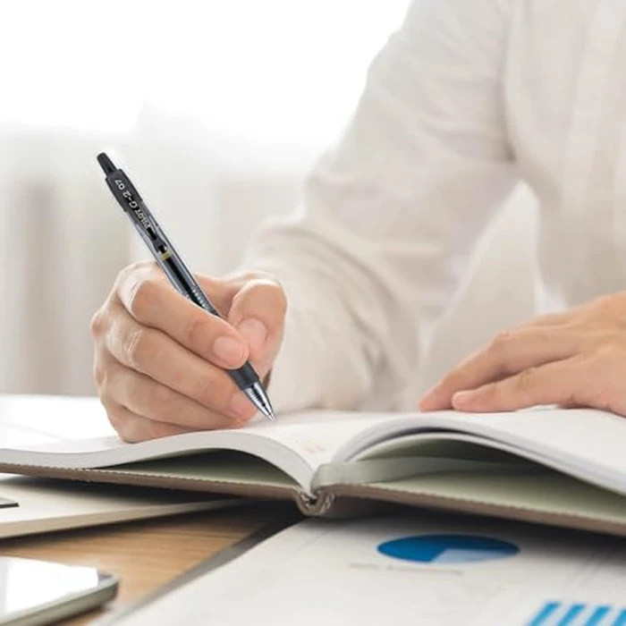 PILOT G2 Premium Refillable & Retractable Rolling Ball Gel Pens, Fine Point, Black Ink, 12 Count (Pack of 1) (31020) by PILOT - Image 8