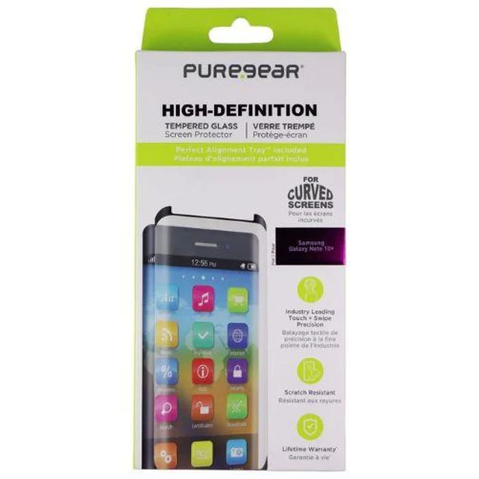 PureGear HD Curved Screen Protector for Galaxy Note 10+ - Clear by PureGear - Refurbished - Brand New condition - US$13.43