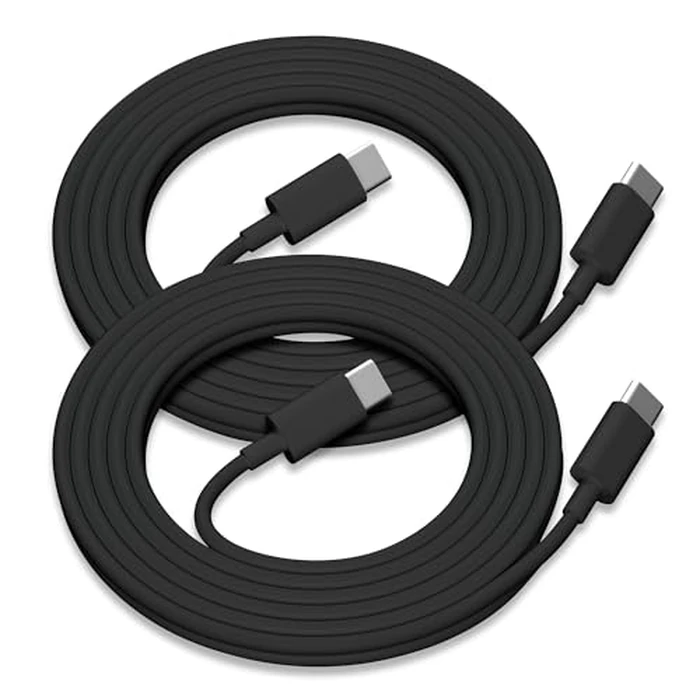2Pack for Apple USB C to USB C Charging Cable 6ft 60W,Long Type C to C Fast Charger Cord,for iPhone 16 E/17/Air/15/Pro/Plus/Pro Max,for MacBook Pro/Air,for iPad Pro12.9/11in,Air 4/5,Mini 6/7 - Black by BSTOEM - Used - Like New condition - US$8.09
