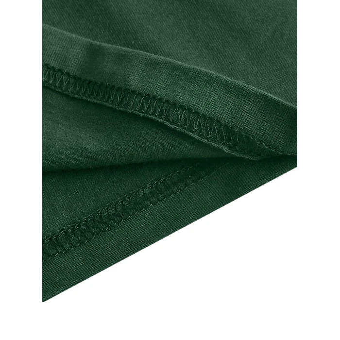 Avanova Women Polo V Neck T Shirts Short Sleeve Crop Tops Ringer Tees Green Medium by Avanova - Image 3