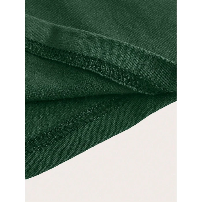 Avanova Women Polo V Neck T Shirts Short Sleeve Crop Tops Ringer Tees Green Medium by Avanova - Image 5