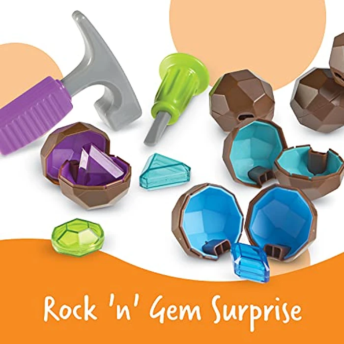 Learning Resources Rock 'n Gem Surprise - 19 Pieces, Ages 3+ Toddler Learning Toys, Sorting and Matching Toys, Early STEM for Kids by Learning Resources - Image 5