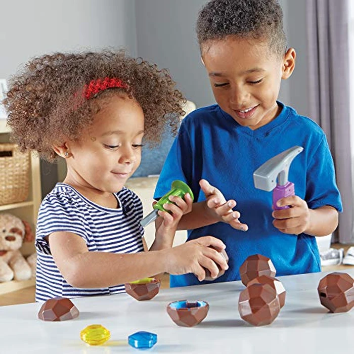 Learning Resources Rock 'n Gem Surprise - 19 Pieces, Ages 3+ Toddler Learning Toys, Sorting and Matching Toys, Early STEM for Kids by Learning Resources - Image 7