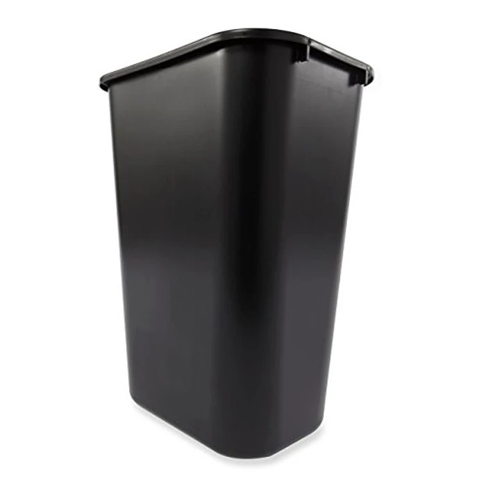 Rubbermaid Commercial Products Deskside Wastebasket/Trash Can, 10.25-Gallon/41-Quart, Black, Plastic, Garbage Can for Home/Office, Fits Under Desk/Sink/Cabinet, Pack of 4 by Rubbermaid Commercial Products - Image 4