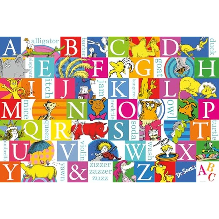 Buffalo Games Dr. Seuss Alphabet 50 PC Floor Puzzle - Family Fun Extra Large Jigsaw - Finished Size is 3' x 2' by Buffalo Games - Image 2