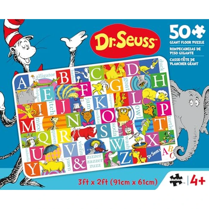 Buffalo Games Dr. Seuss Alphabet 50 PC Floor Puzzle - Family Fun Extra Large Jigsaw - Finished Size is 3' x 2' by Buffalo Games - Image 3