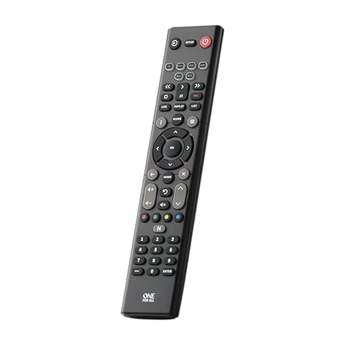 One for All Essence 6 - Combine 6 remotes into 1, Easy Setup in 3 Simple Steps, Learning Feature, Ready to use for Samsung TVs and Roku Streamer Boxes (URC2160 - Black) by One For All - Used - Acceptable condition - CA$12.91