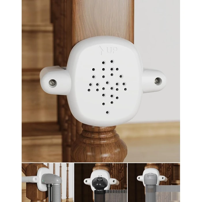 2Pcs Baby Gate Banister Adapter, No-Drill Mounting Accessories Universal Stairway Baby Gate Mounting Kit, Safety Stair Adapter Fit for Stair Gate Against Stairs Posts (White) by XINYUICEAN - Image 6