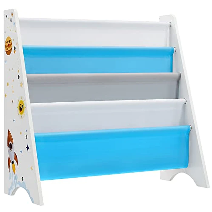 SONGMICS Kids’ Bookcase, Book Storage Shelf Organiser, with Anti-Tip Kit, White UGKR72WT by SONGMICS - Used - Good condition