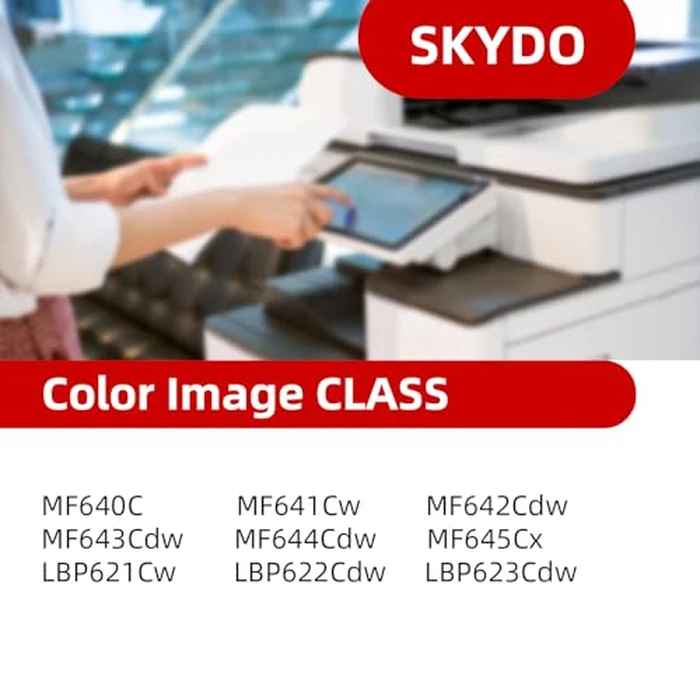 (2 Black) 054H Black Toner Cartridge, MF642cdw Toner, MF644cdw Toner Replacement for Canon 054H 054 H CRG-054 Work with Canon Color imageCLASS MF644Cdw LBP622Cdw MF641Cdw Laser Printer Toner by Skydo - Image 2