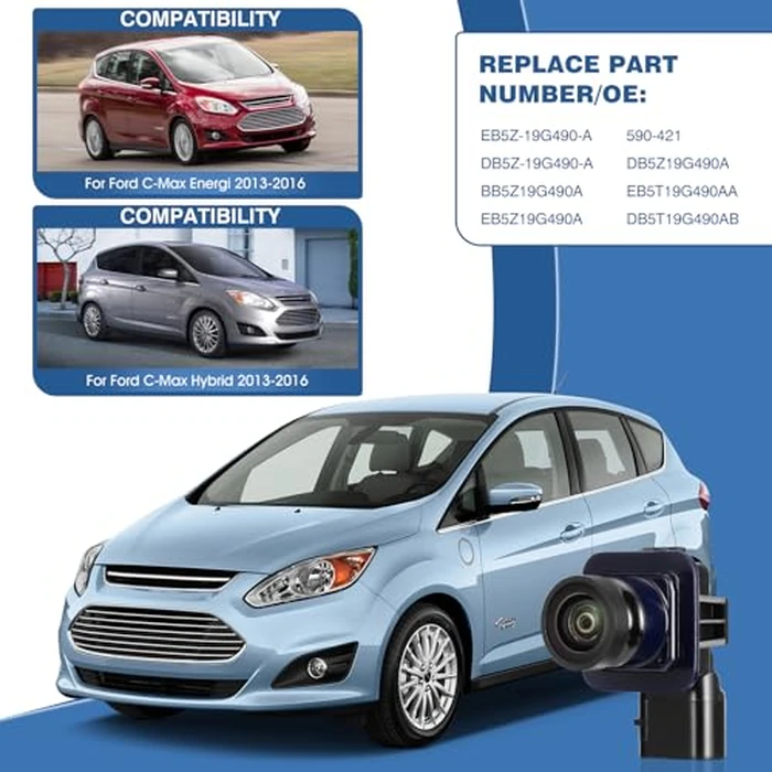 ACAUTO Rear View Backup Reverse Camera Compatible with Ford C-Max Energi C-Max Hybrid 2013-2016 Replaces DM5Z-19G490-A DM5Z-19G490-B by ACAUTO - Image 2