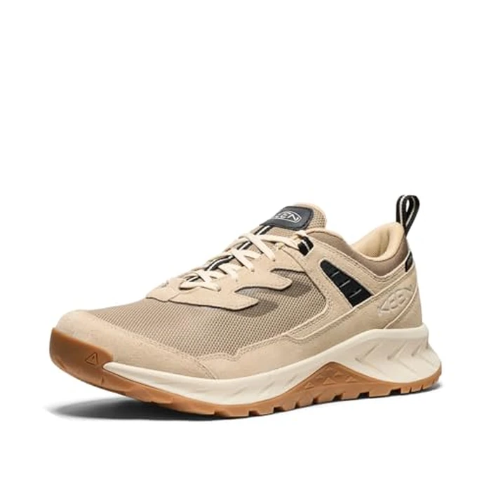 KEEN Men's Hightrail Low Height Durable Lightweight Breathable Leather Waterproof Hiking Shoes, Brindle/Birch, 13 Wide by KEEN - Used - Like New condition