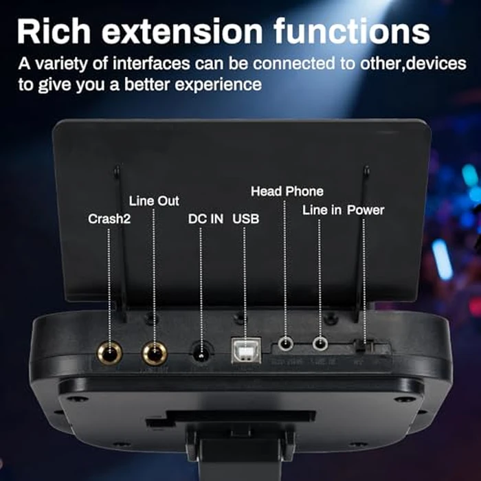 AODSK Electronic Drum Set, Professional Mesh Drum Pads, Upgraded Sound Module (260 sounds/30 Kits/20 Songs),Includes Sticks,Headphones,drum throne (2025 New Upgraded) by AODSK - Image 6