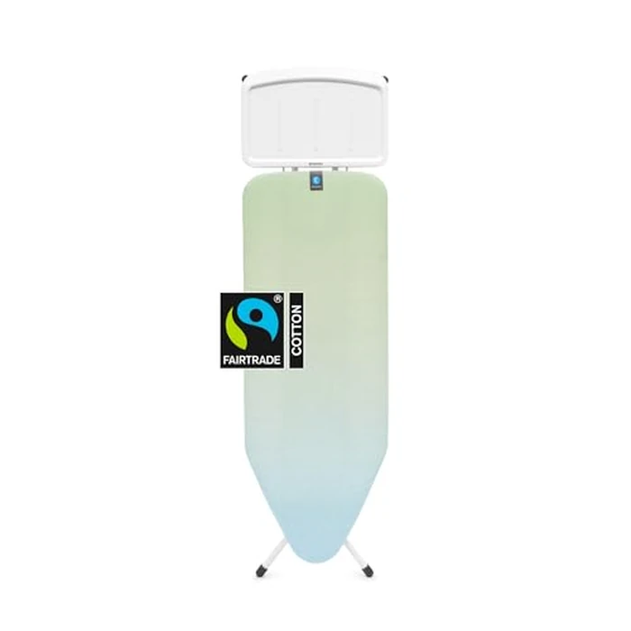 Brabantia XL Comfort Ironing Board with Solid Steam Generator Rest | Large (Size C) | Fairtrade Soothing Sea Cover | Adjustable Height (27-38"), XL Rest, Easy Fold, Anti-Collapse Lock, Non-Slip Feet by Brabantia - Used - Like New condition