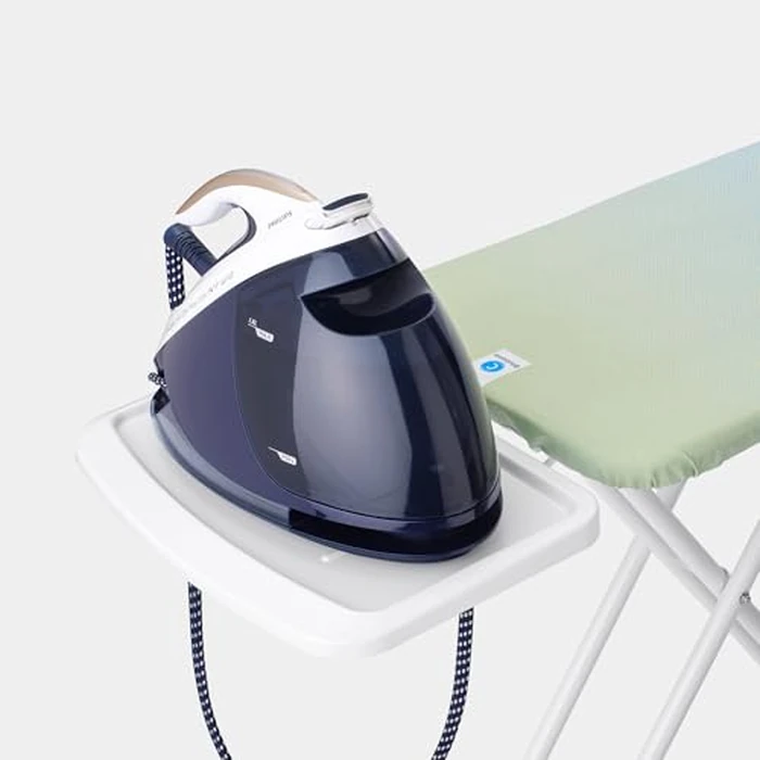 Brabantia XL Comfort Ironing Board with Solid Steam Generator Rest | Large (Size C) | Fairtrade Soothing Sea Cover | Adjustable Height (27-38"), XL Rest, Easy Fold, Anti-Collapse Lock, Non-Slip Feet by Brabantia - Image 4