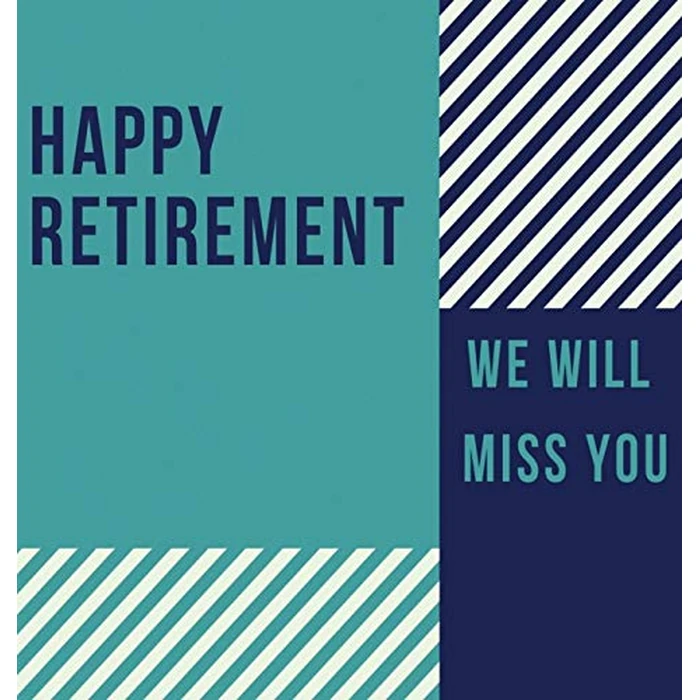 Happy Retirement Guest Book (Hardcover): Guestbook for retirement, message book, memory book, keepsake, retirement book to sign by Lulu and Bell - Used - Very Good condition