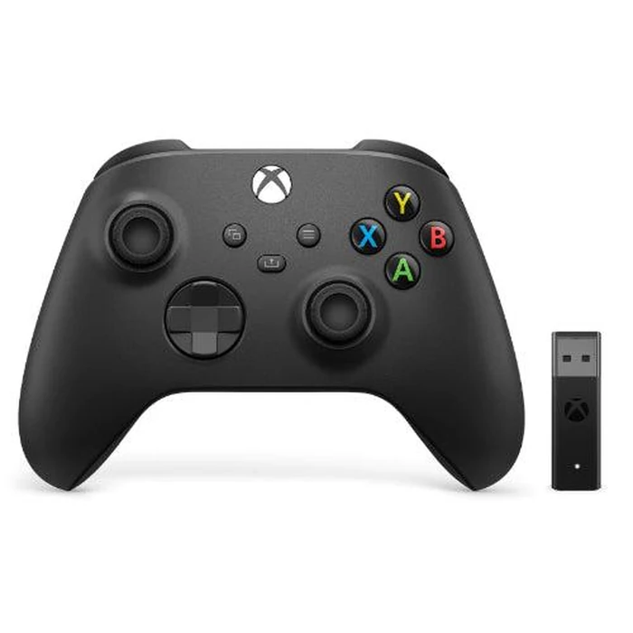 Microsoft Xbox Wireless Controller with Wireless Adapter - Black by Microsoft - Refurbished - Excellent condition