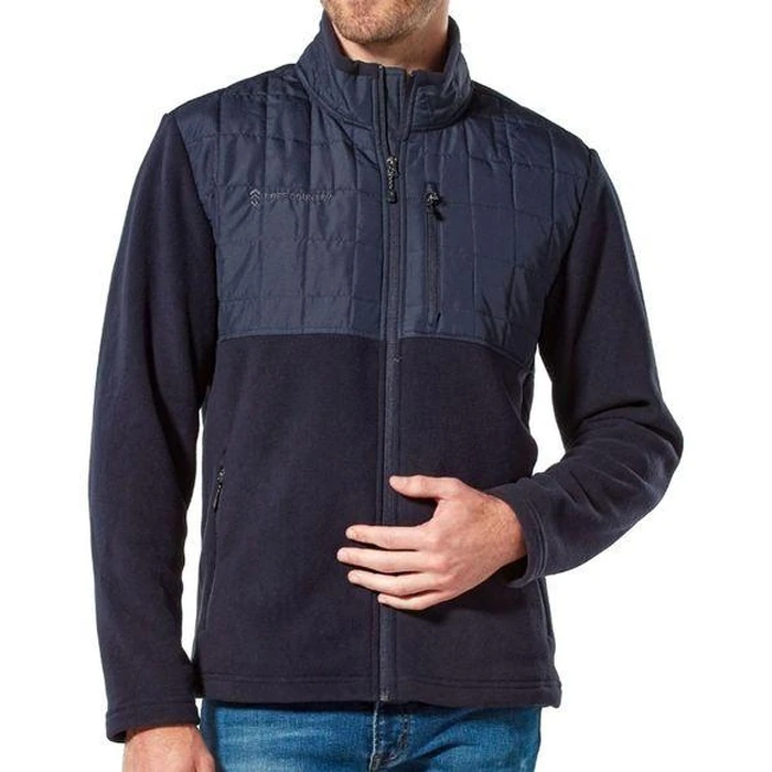 Free Country Men's Overlay Fleece Jacket L - Dark Navy by Free Country - Refurbished - Brand New condition