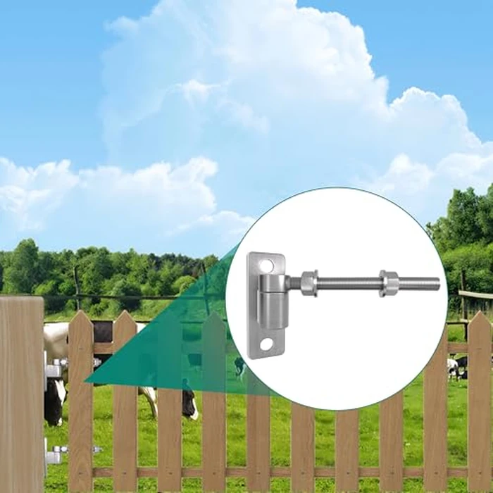 ZOOKASEA Heavy Duty J Bolt Gate Hinge, 304 Stainless Steel Gate Hinge, One-Piece Heavy Duty 5/8" Pin, 4-Pack Wall-Mounted for Farm Gates, Wooden Fences, Load-Bearing up to 600 lbs by ZOOKASEA - Image 6