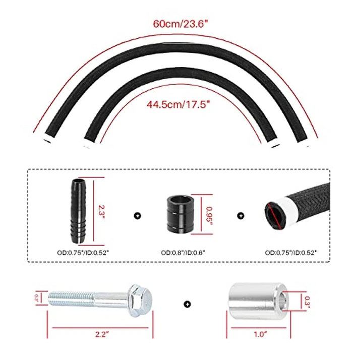 POSENG Billet Catch Can Air Oil Separator Z-Bracket Technology Compatible with Chrysler Dodge Charger Challenger 2011-2021 6.4 L Red by POSENG - Image 5