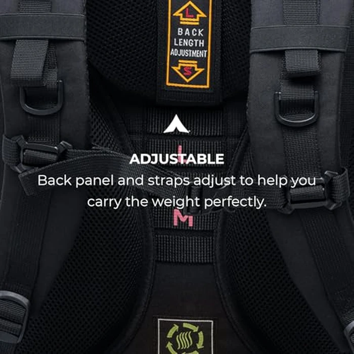 Teton 65L Explorer Internal Frame Backpack for Hiking, Camping, Backpacking, Rain Cover Included, Graphite by TETON Sports - Image 2