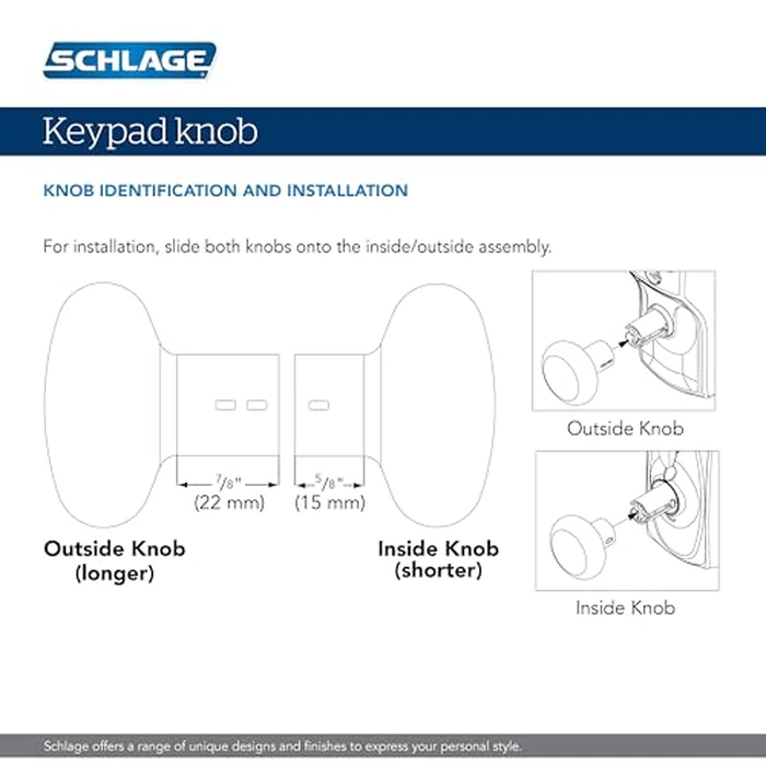 Schlage Plymouth Keypad Lock with Lever Handle, Electronic Keyless Door Entry, Flex Auto‑Lock Option, Bright Brass, FE595 PLY 505 FLA by SCHLAGE - Image 6