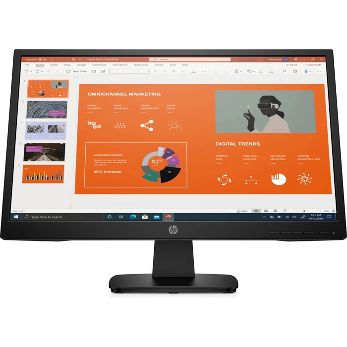 HP P22va G4 FHD Monitor 21.5" - Black - 21.5 Inch by HP - Image 1