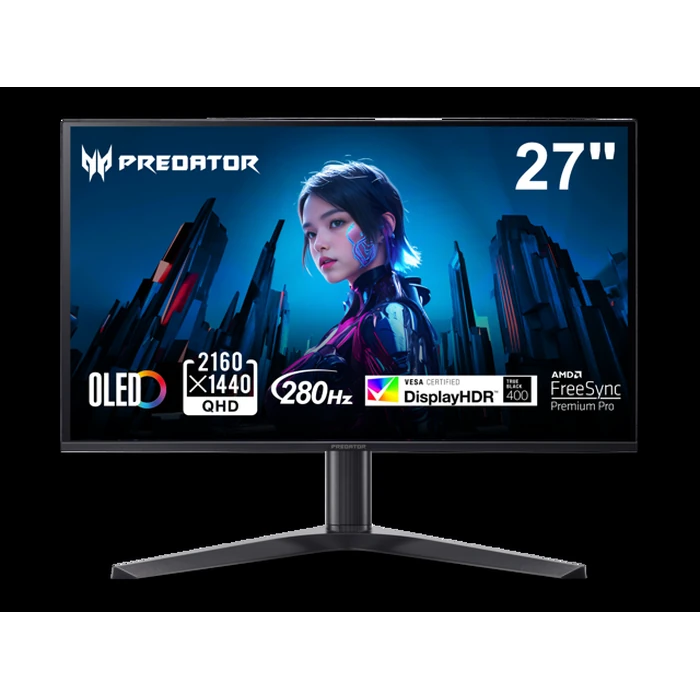 Acer Predator 27" WQHD 2K 1440P 280hz with AMD FreeSync Premium Pro, 0.03ms OLED Gaming Computer Monitor X27U Z1bmiiprx by Acer America - Open Boxproduct Type condition