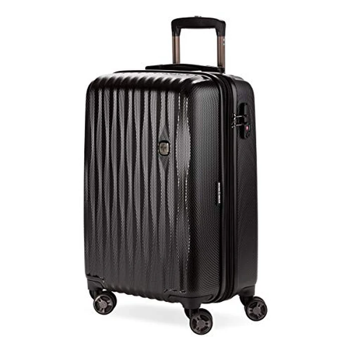 SwissGear 7272 Energie Hardside Expandable Luggage with Spinner Wheels, Black, Carry-On 19-Inch, 7272 Energie Hardside Expandable Luggage with Spinner Wheels by SwissGear - Used - Very Good condition - CA$72.32