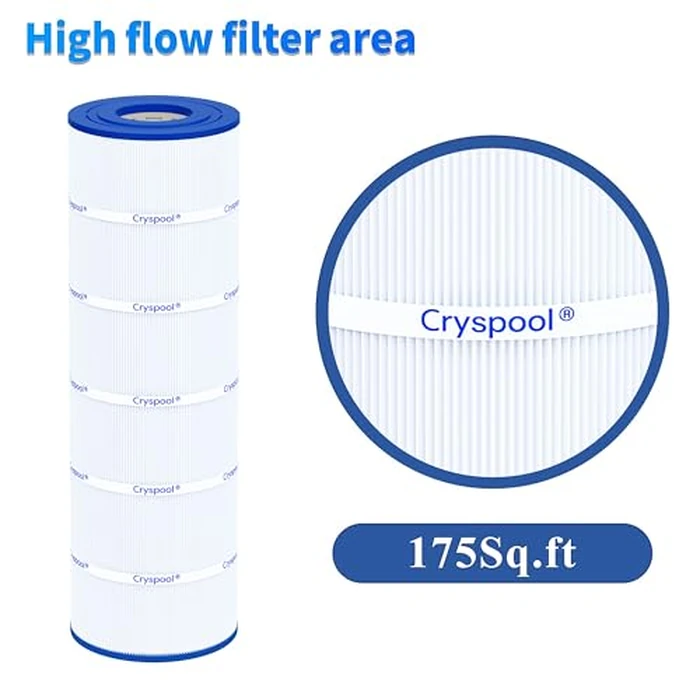 Cryspool(R) 08060 Filter Compatible with CX1750RE, C1750, C1750E, C1900RE, PA175, C-8417, FC-1294, 817-0175P, 175 Sq. Ft Pool Filter Cartridge, 1 Pack by Cryspool - Image 7