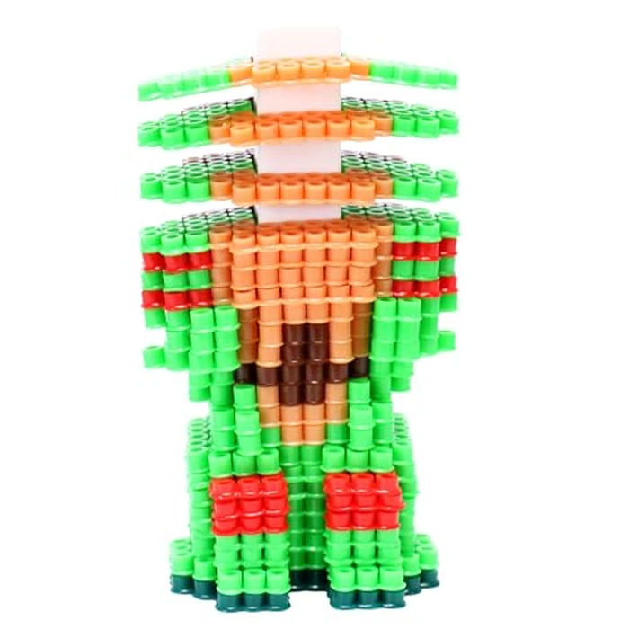 TMNT Pixel Creations Bead Kit Teenage Mutant Ninja Turtles Craft Set with 2500 Beads, Pegboards & Templates Ideal for Birthday Gifts & Screen-Free Play DIY Art Activity for Kids Ages 6+ by Tara Toys - Image 4