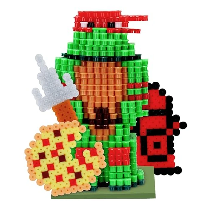 TMNT Pixel Creations Bead Kit Teenage Mutant Ninja Turtles Craft Set with 2500 Beads, Pegboards & Templates Ideal for Birthday Gifts & Screen-Free Play DIY Art Activity for Kids Ages 6+ by Tara Toys - Image 6