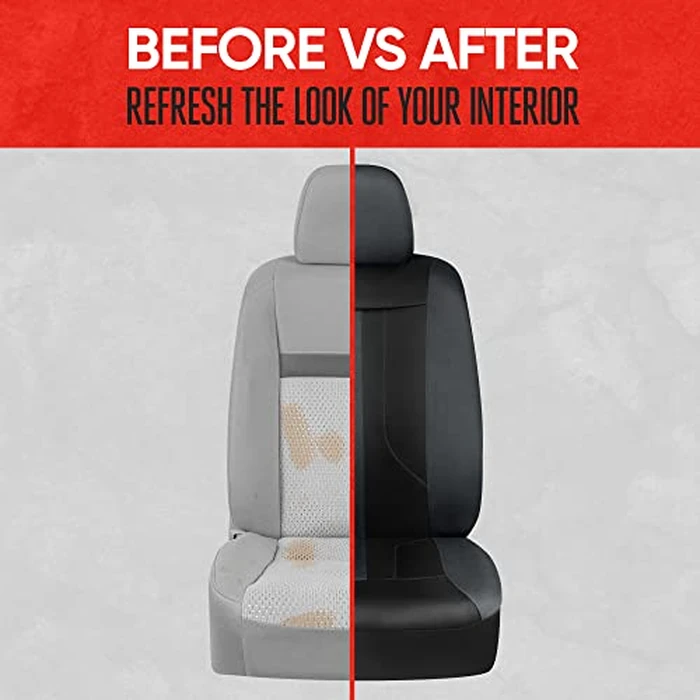 Motor Trend Gray Cloth Car Seat Covers for Front Seats - Premium Automotive Bucket Seat Covers, Made for Vehicles with Removable Headrests, Interior Covers for Car Truck Van SUV Seat Protector by Motor Trend - Image 7